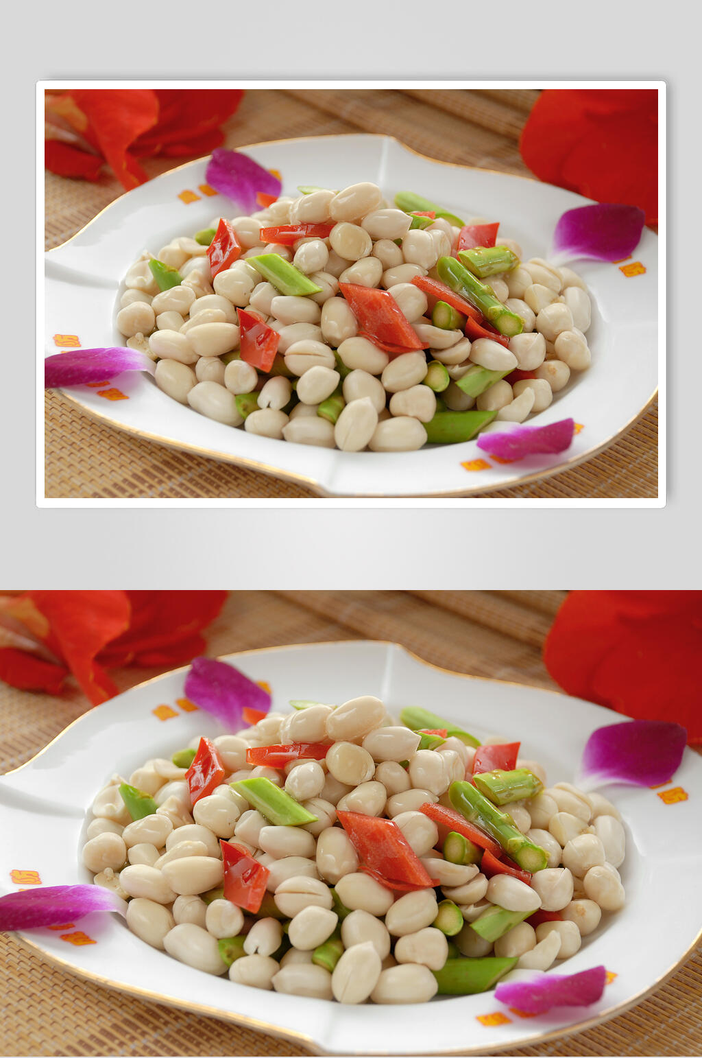 芦笋花仁美食图片素材
