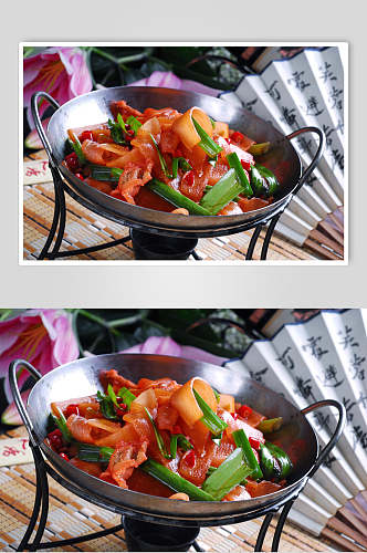 热菜干锅萝卜煲餐饮高清图片