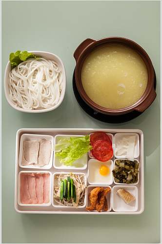 精品营养砂锅米线餐饮食物图片