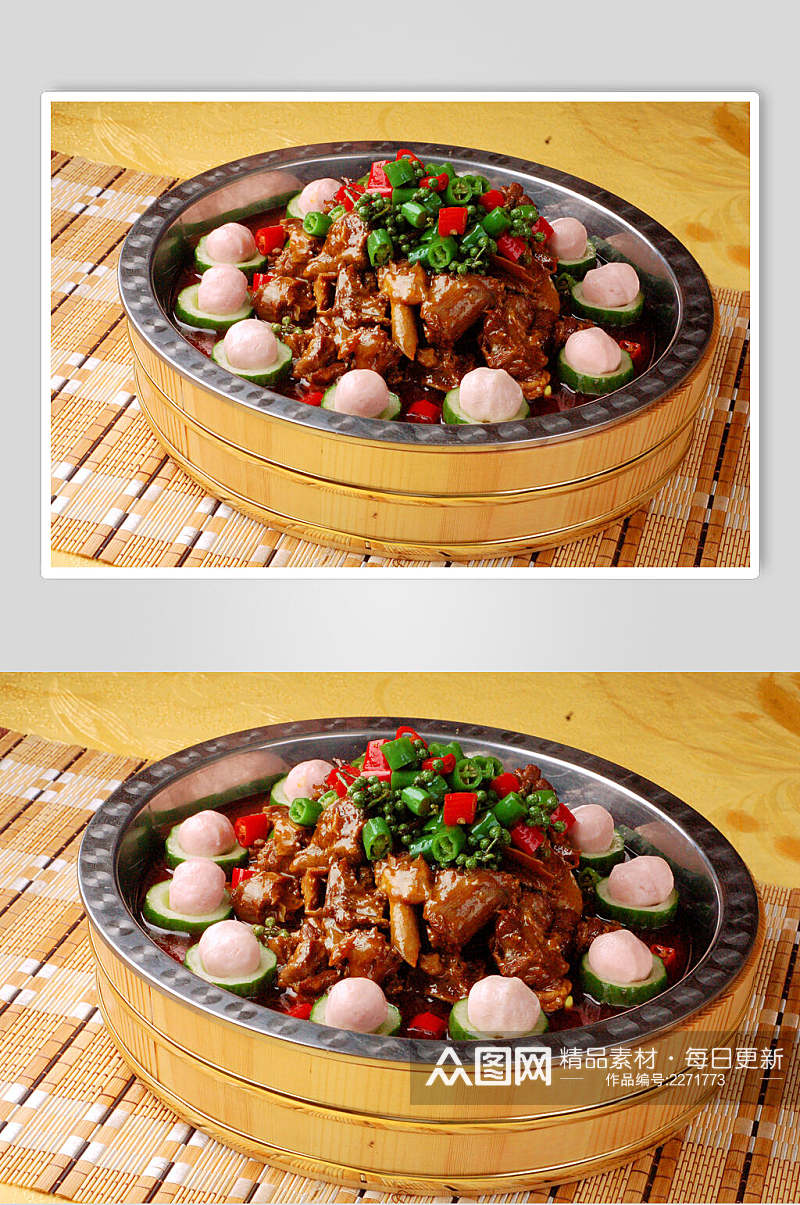鲜椒天鹅肉食品图片素材