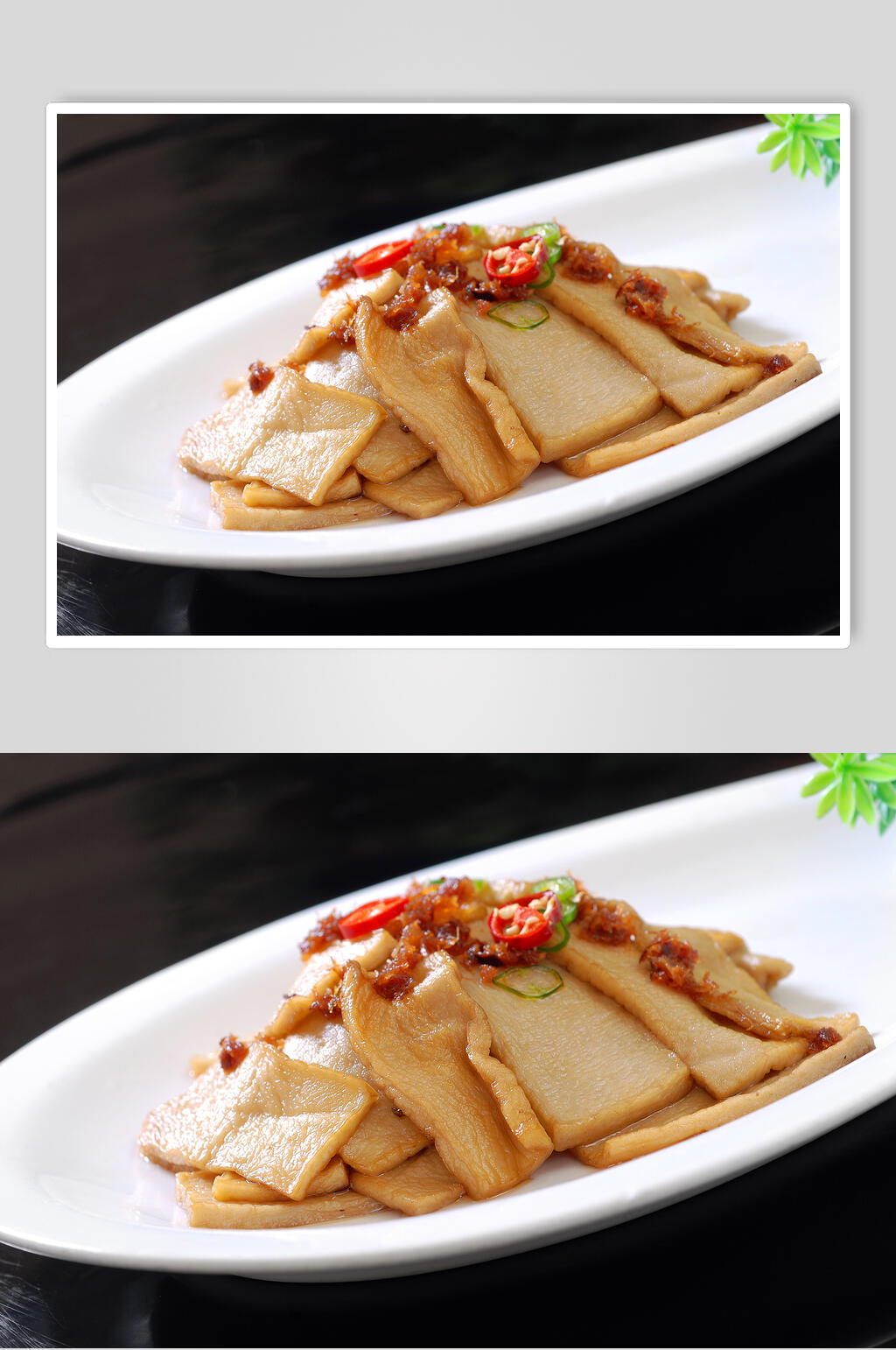 酱炒杏鲍菇食品图片素材