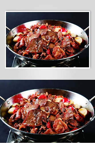 干锅驴肉食品摄影图片