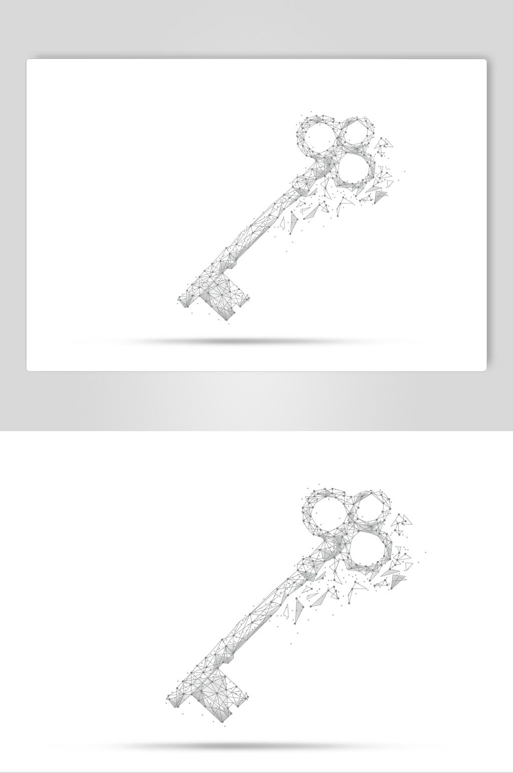 白色线条科技素材素材