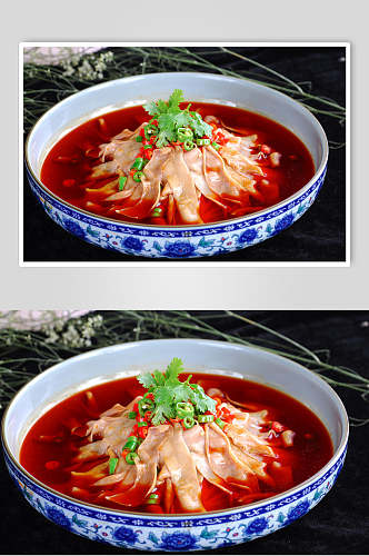 红汤鹅肠美食图片