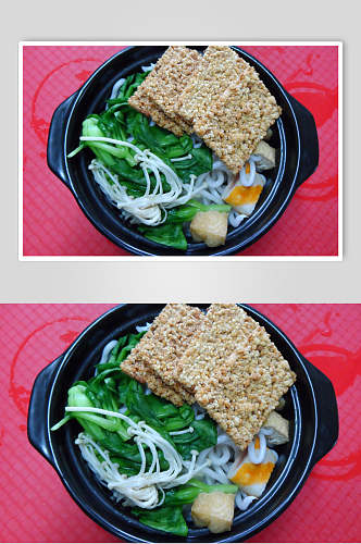 特色砂锅米线食物图片