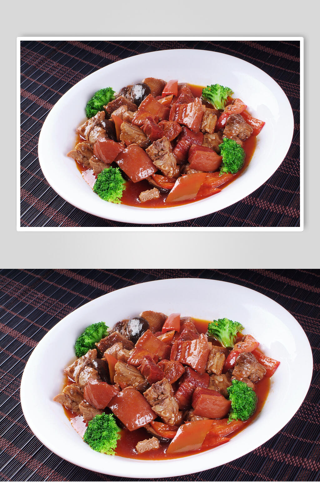 扣肉盐焗鸭美食高清图片素材