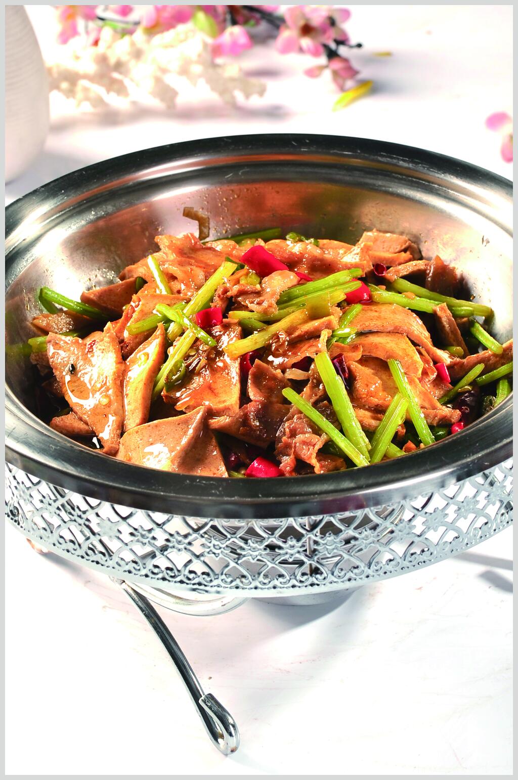 美味干锅千页豆腐餐饮食物图片素材