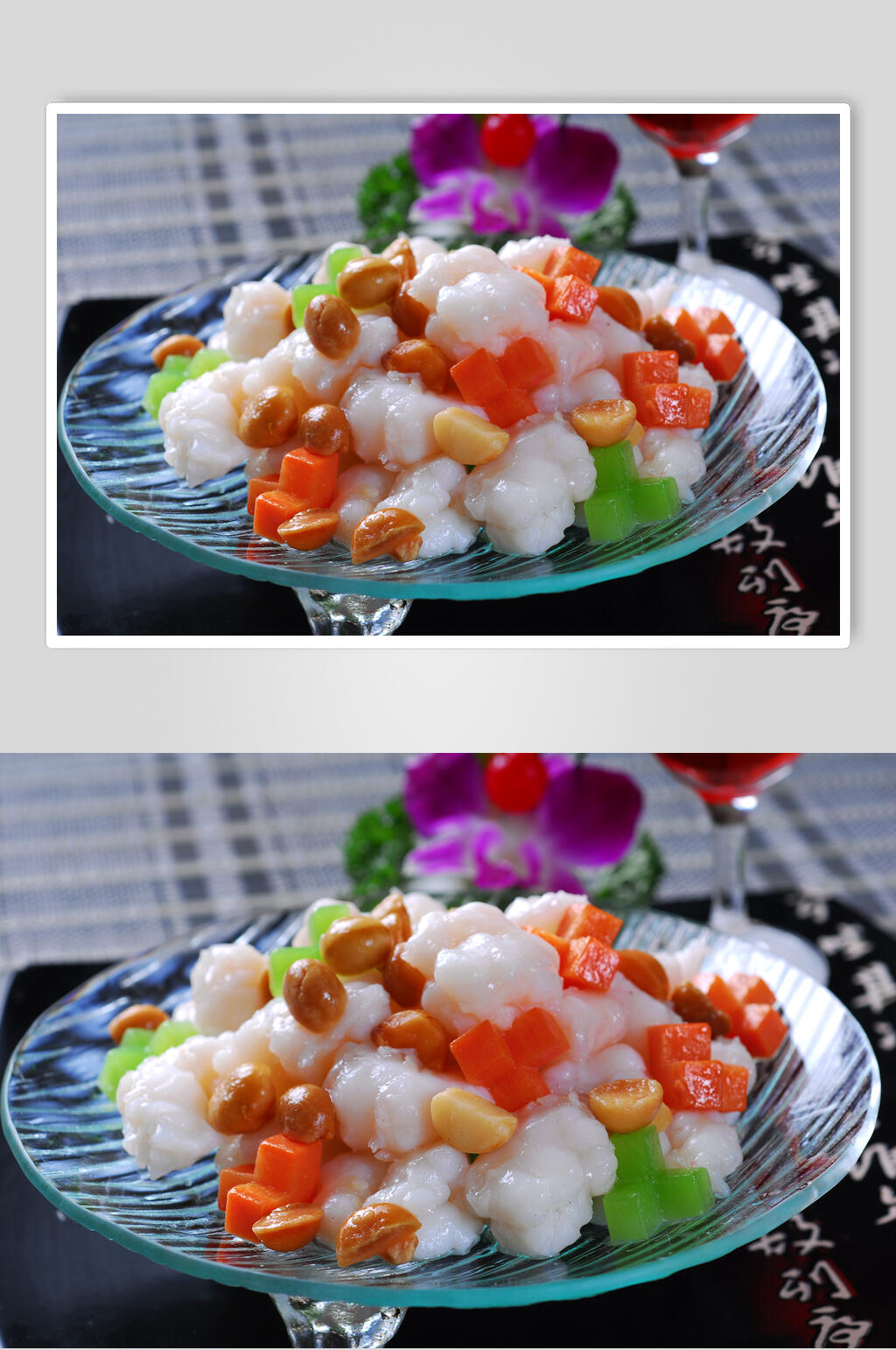 热菜泰国水晶虾美食图片素材