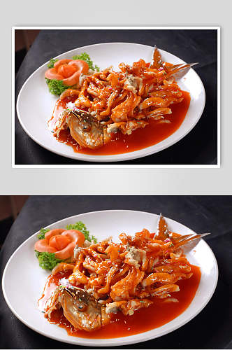 精典风味菜菊花鱼美食图片