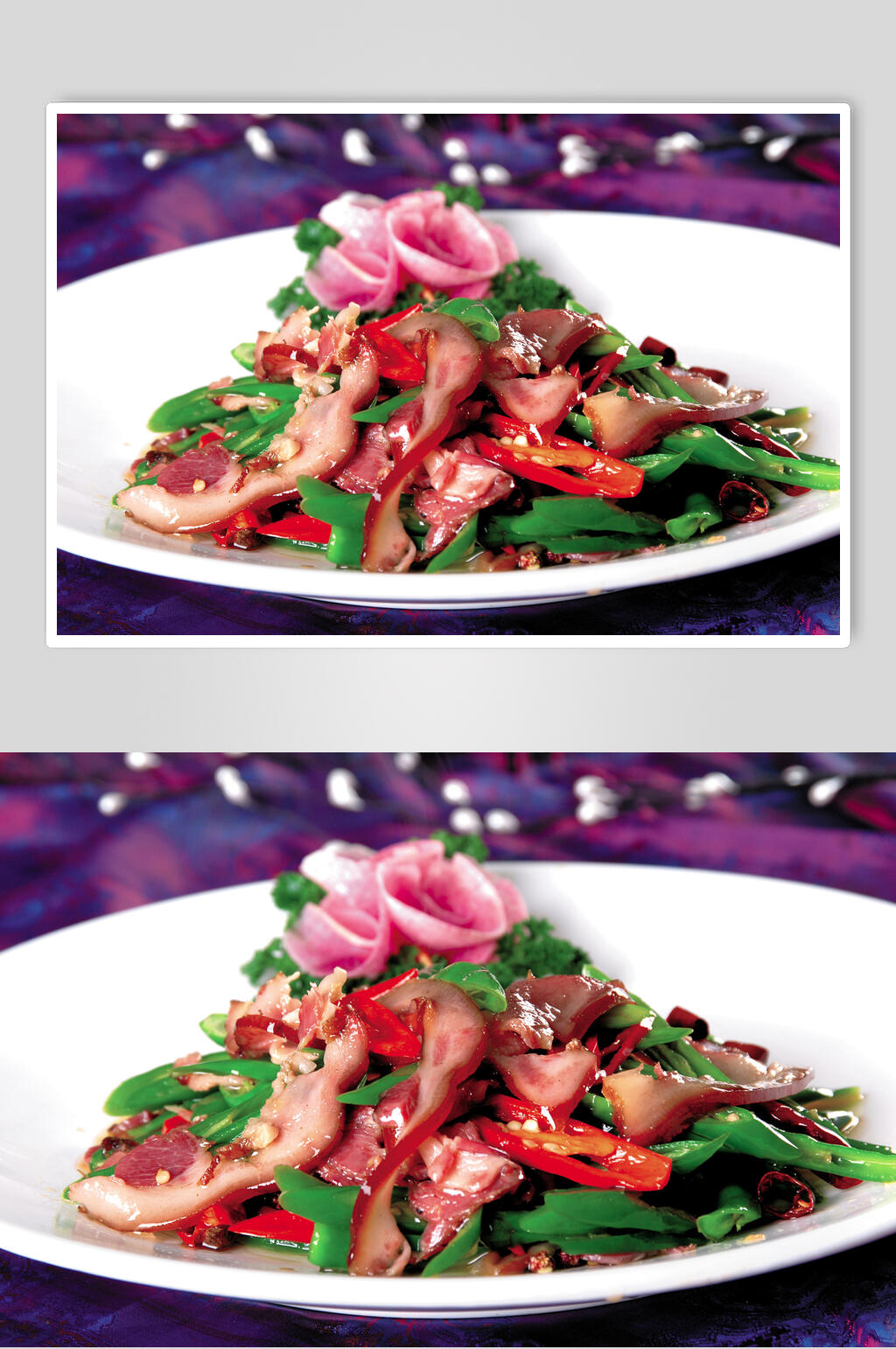 尖椒拱嘴美食图片素材