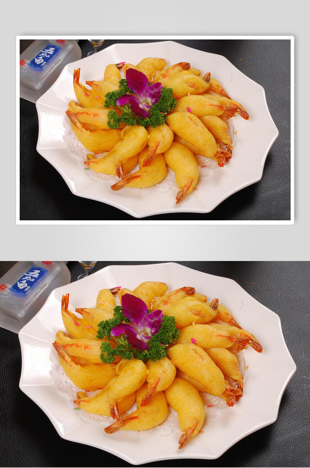 金黄美味麦香虾美食图片素材