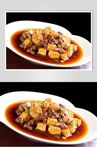老豆腐烧牛肉食品图片