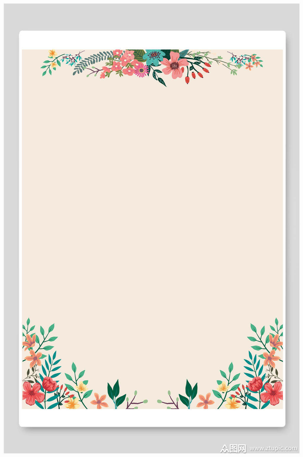 感恩节贺卡信纸背景素材模板下载-编号2391606-众图网