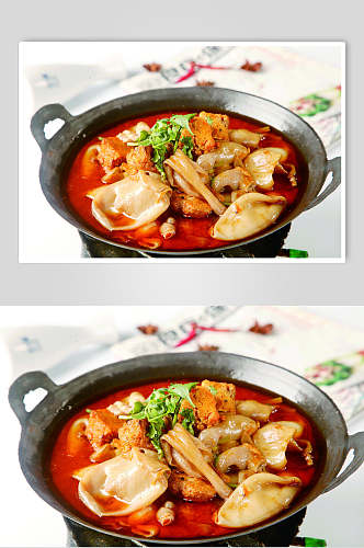 干锅鱼杂餐饮食物图片
