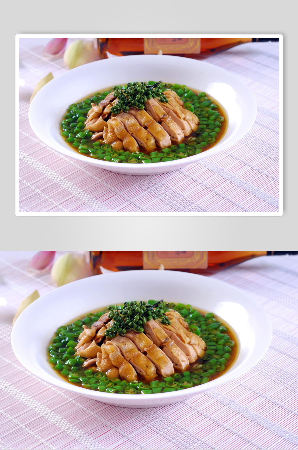 椒王童子鸡美食高清图片素材
