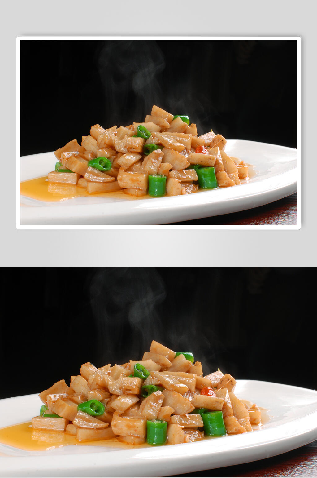 鹅肝酱藕丁美食图片素材