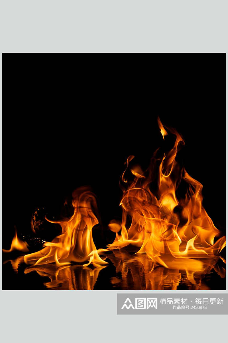 红红火火火苗燃烧火焰素材素材