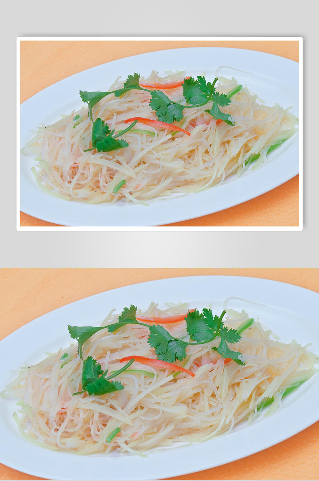 新鲜清炒土豆丝食品图片素材