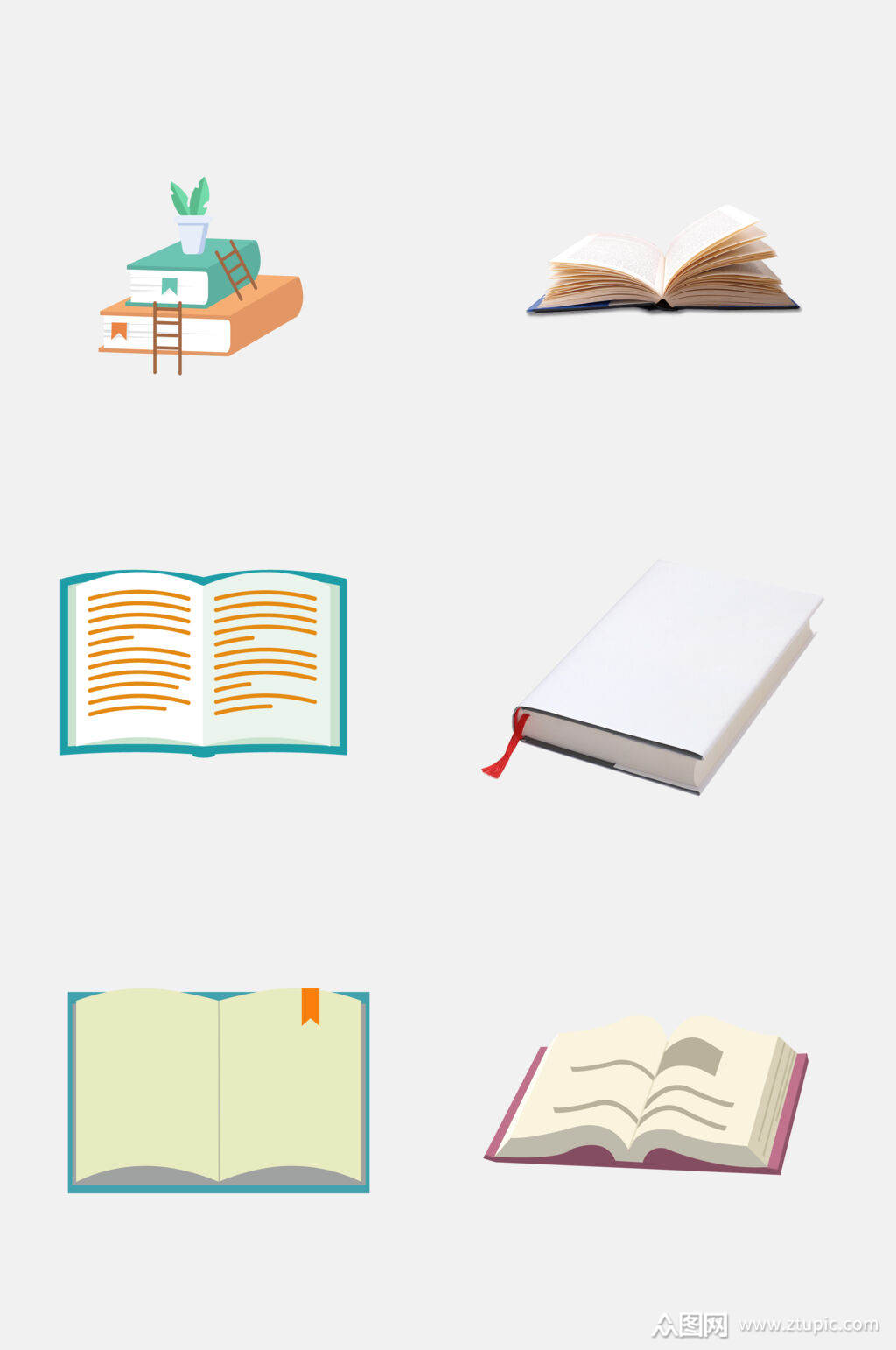 极简书籍书本免抠素材模板下载-编号2285316-众图网