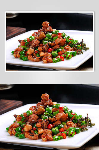 时尚川菜印尼小炒鸡美食高清图片