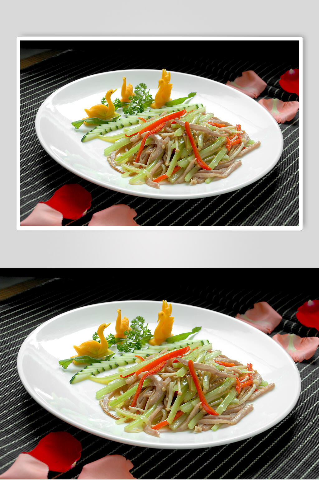 七彩炒肚丝食品图片素材