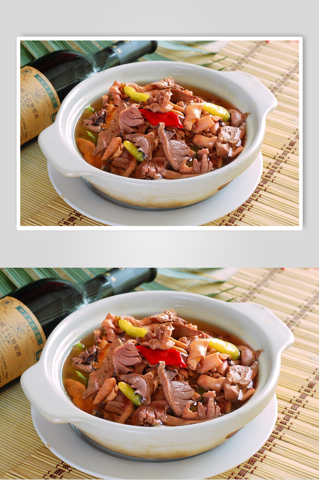 苗家鸡杂美食高清图片素材