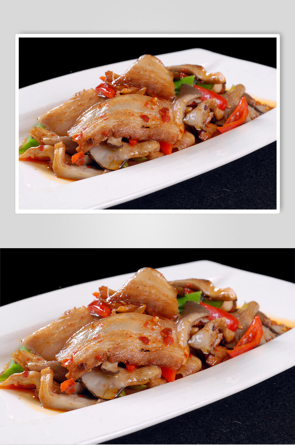 野菌回锅肉食品图片素材