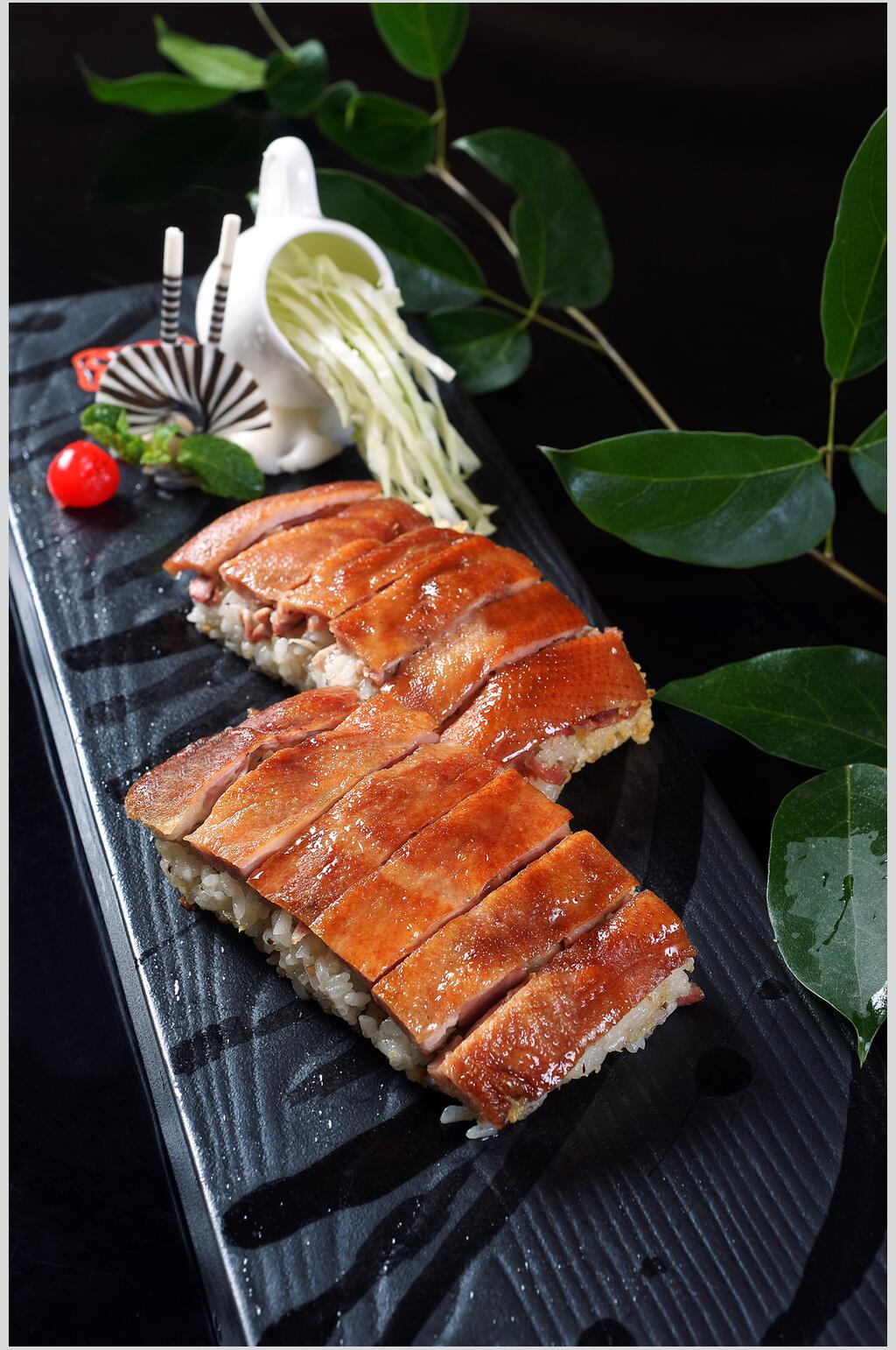 一品糯米鸭美食摄影图片素材