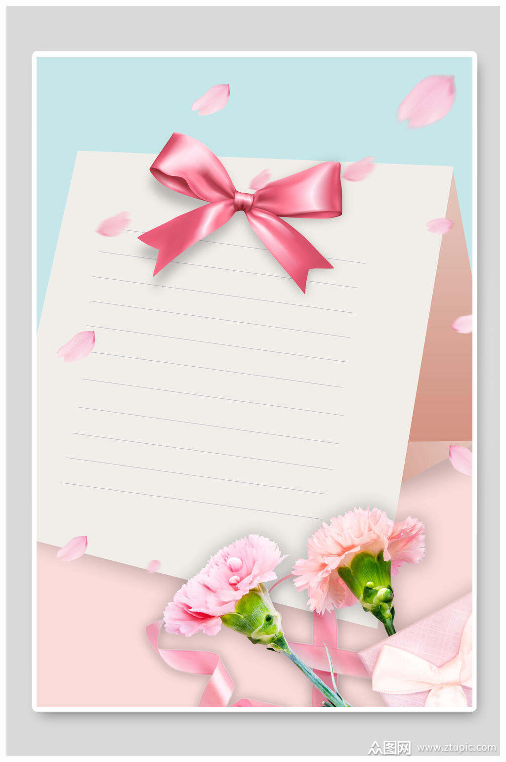 感恩节贺卡信纸背景素材