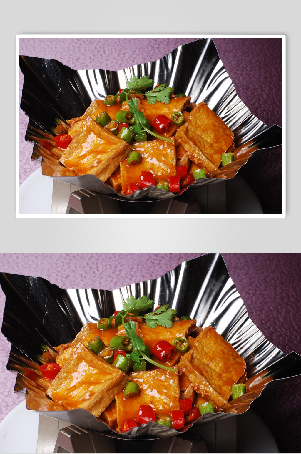 正宗美味干锅老豆腐餐饮高清图片素材