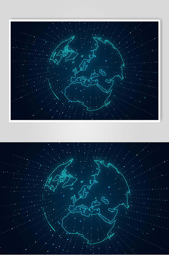 科技地球线条图片-科技地球线条素材下载-众图网