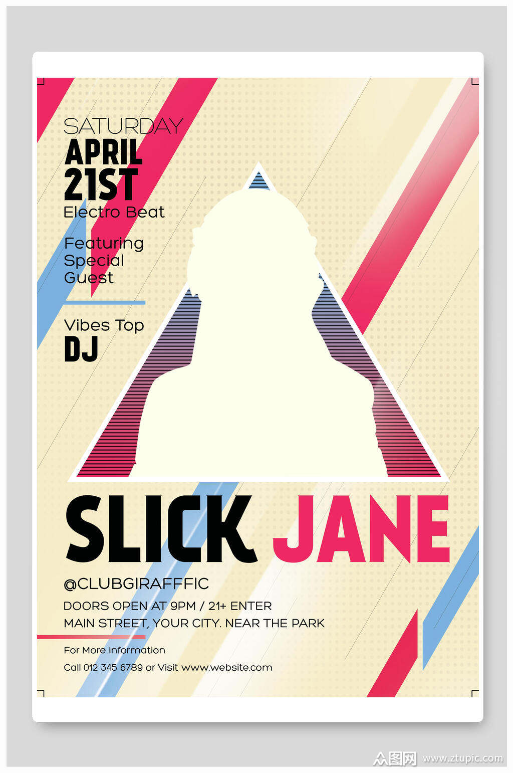 人物剪影国外英文海报模板下载-编号2299019-众图网