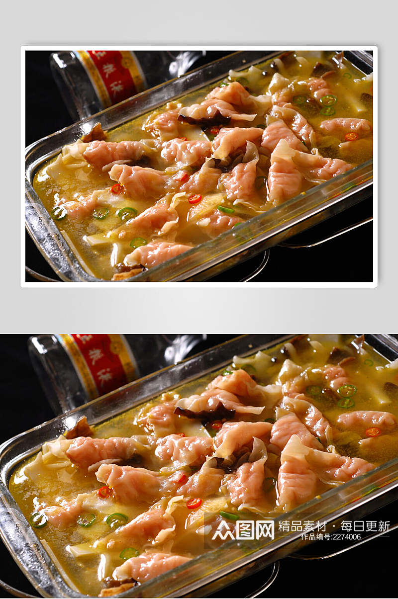 鲜笋鱼皮饺食品图片素材