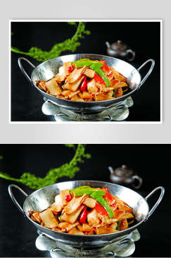 干锅双脆餐饮食物图片