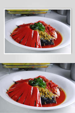 剁椒鱼头食物图片