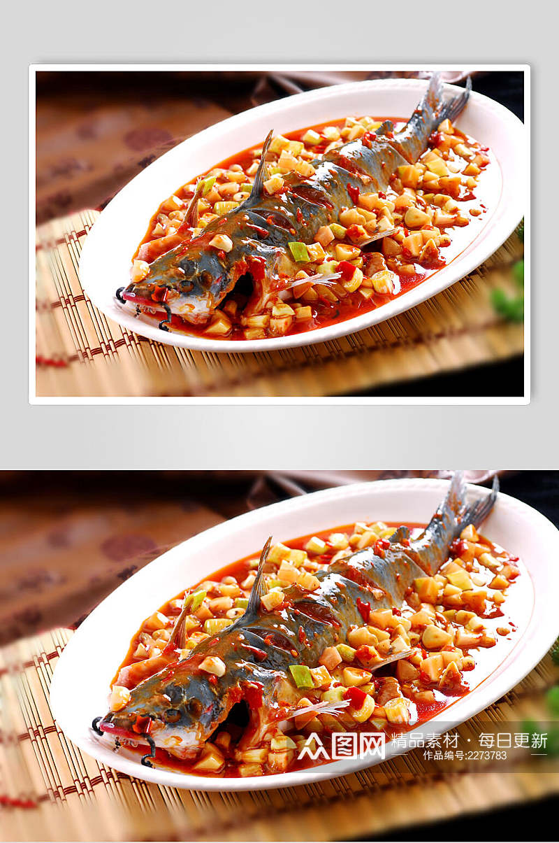 金和家常黔鱼食物高清图片素材