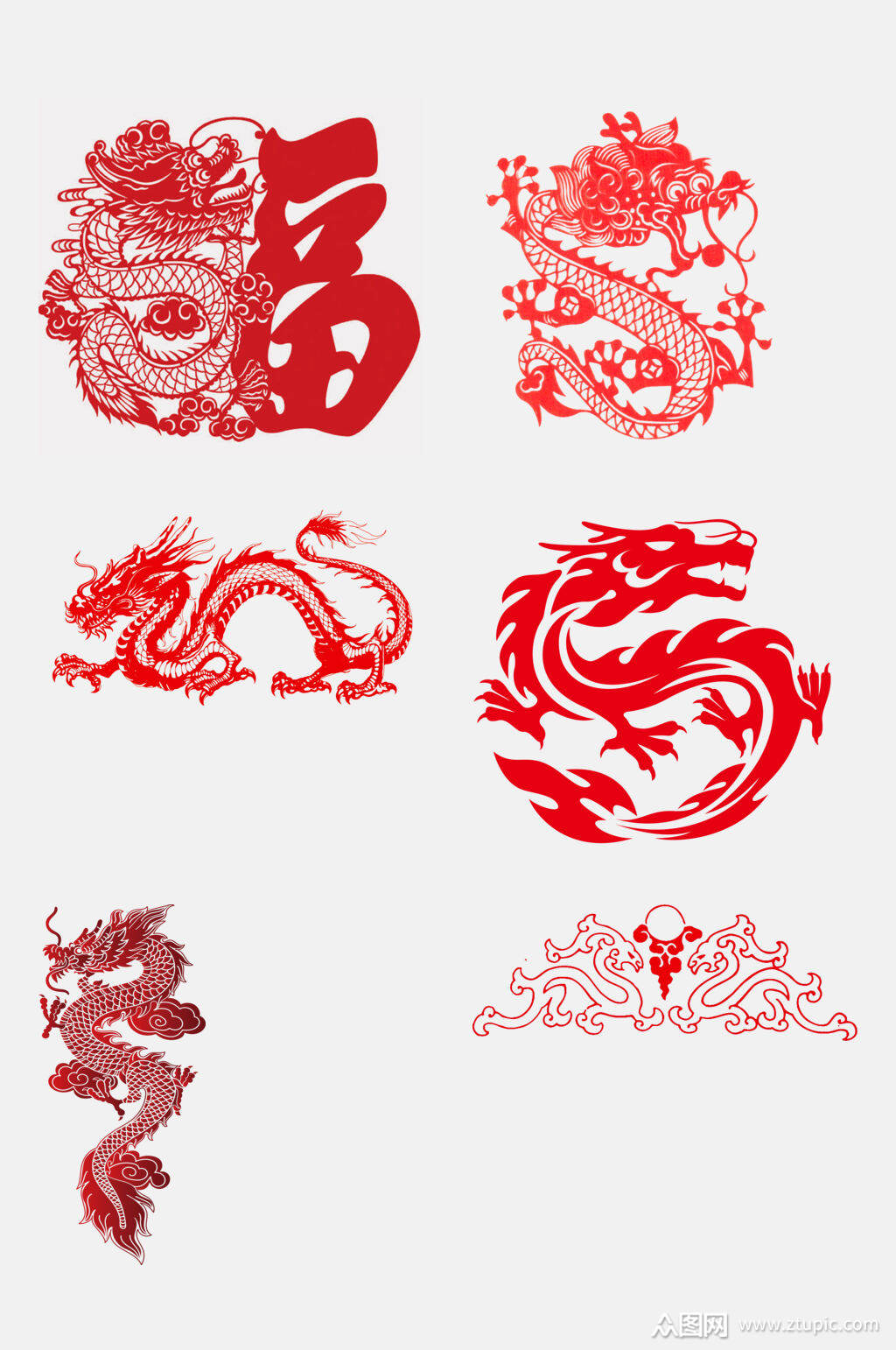 创意龙纹免抠元素