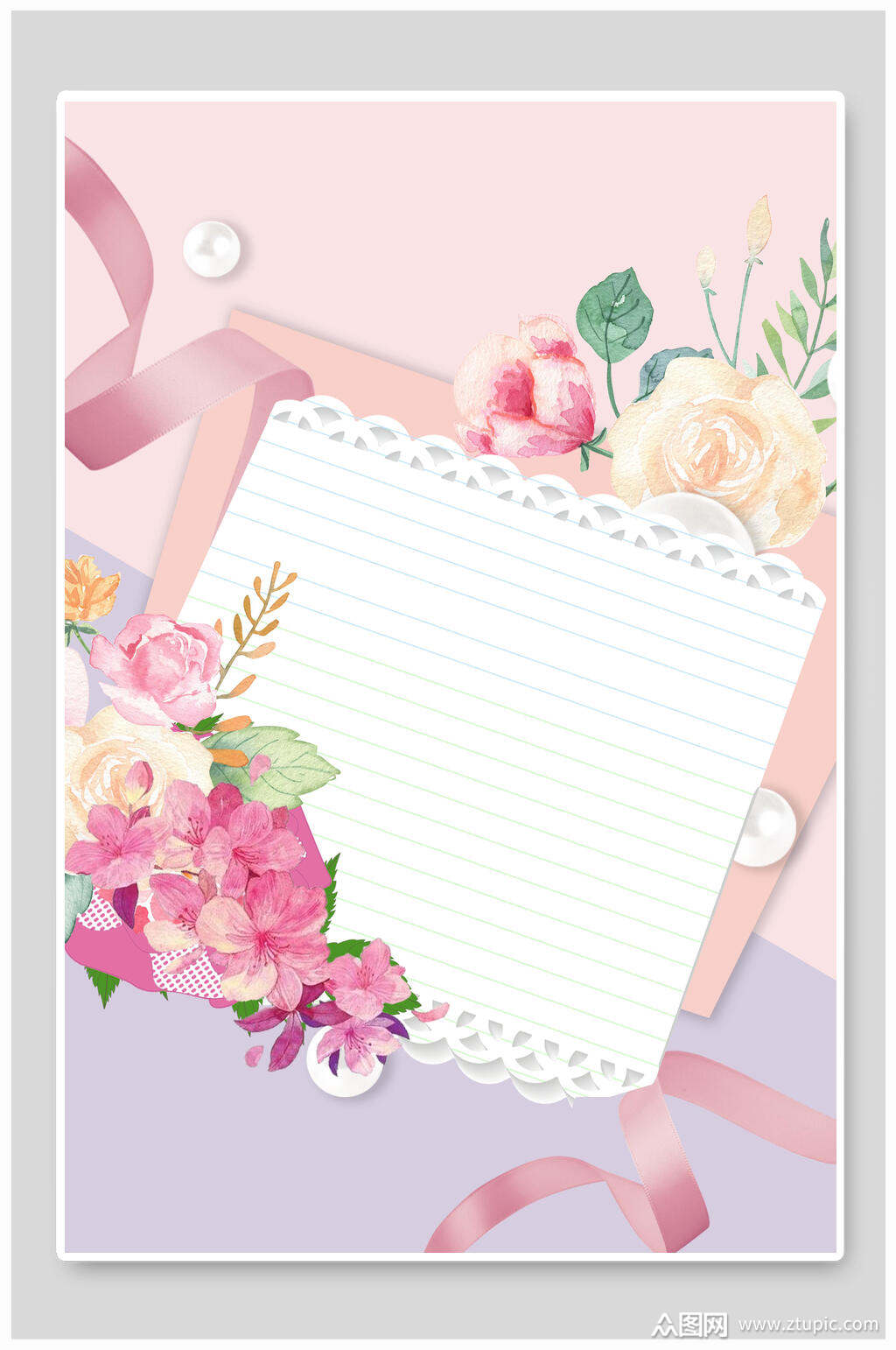 感恩节贺卡信纸背景素材模板下载-编号2391155-众图网