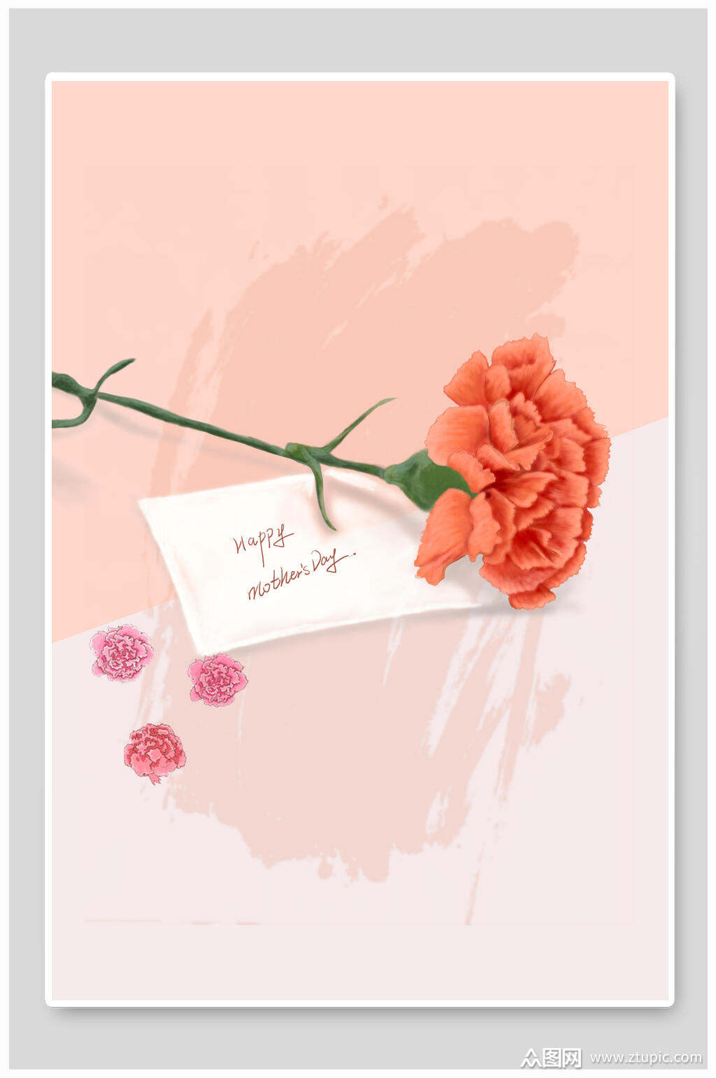 感恩节贺卡信纸背景素材模板下载-编号2391470-众图网