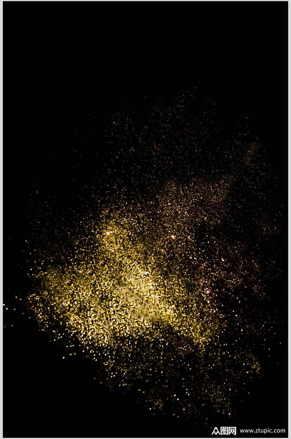 黑金大气亮片素材素材