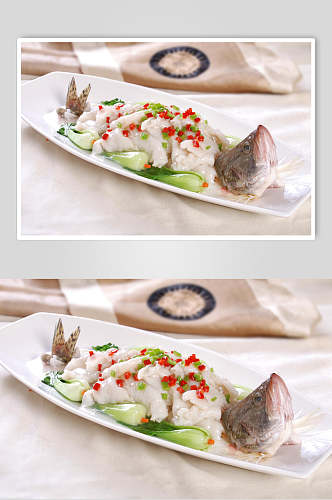 山椒桂花鱼食物图片