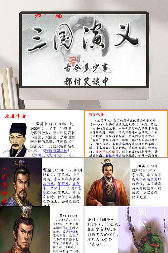 三国演义ppt模板