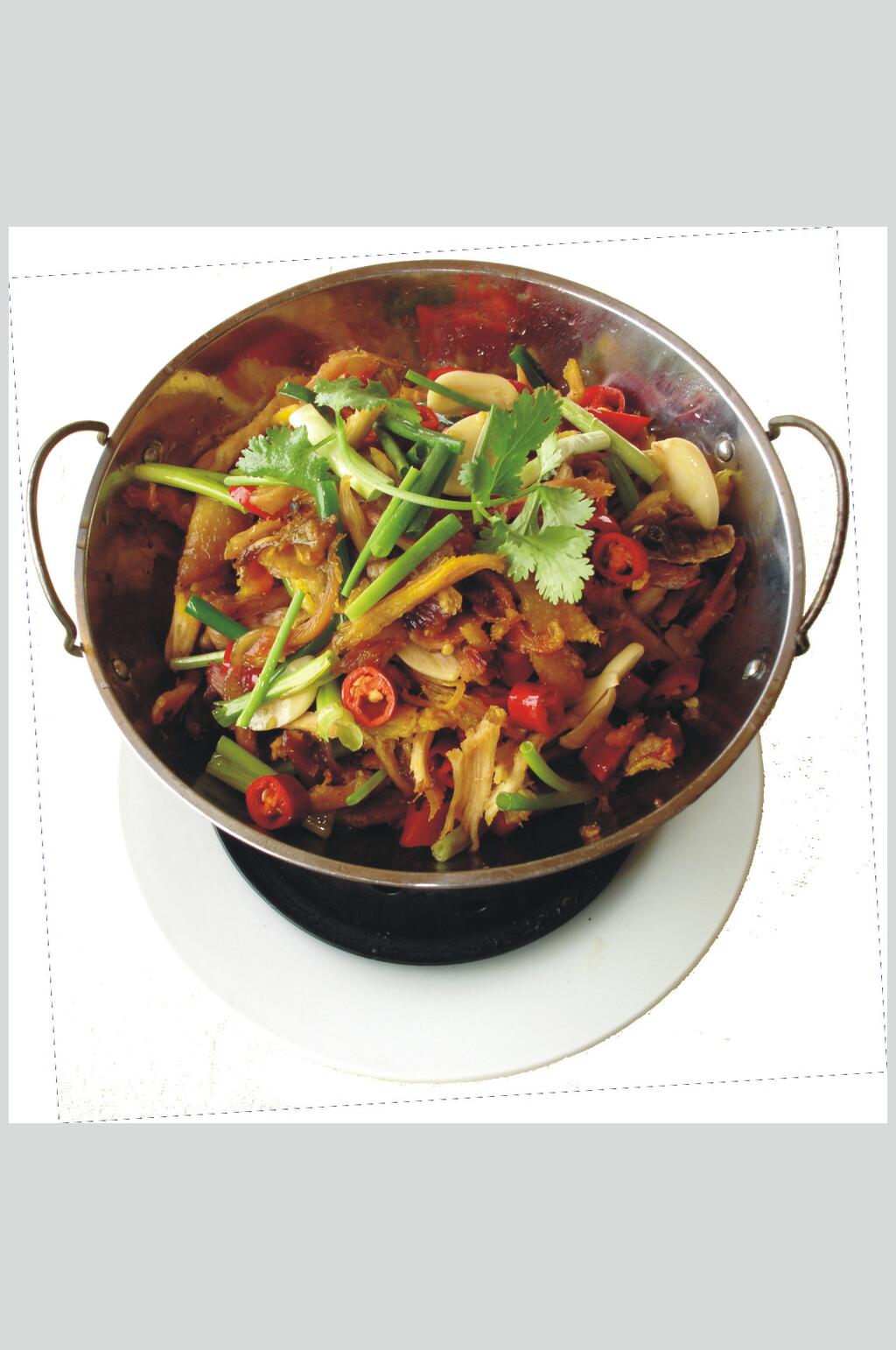 特色干锅手撕鸡美食图片素材