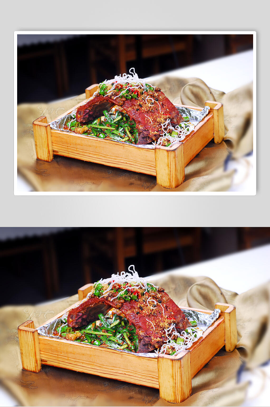 特色飘香大排美食图片素材