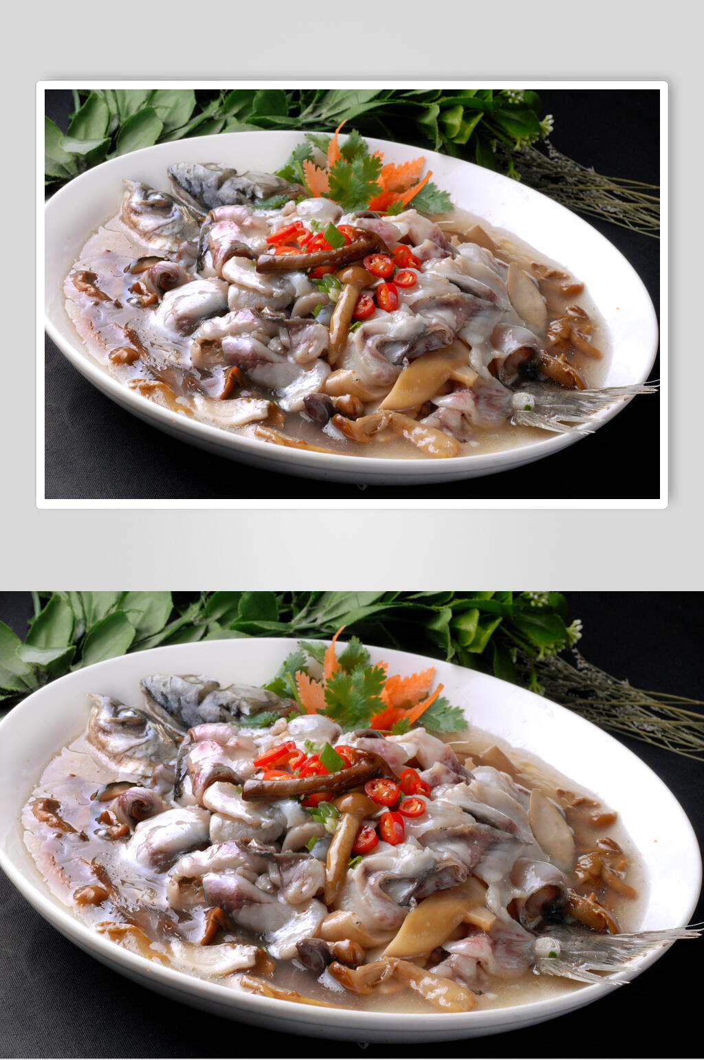 山珍鲜鱼片食品图片素材