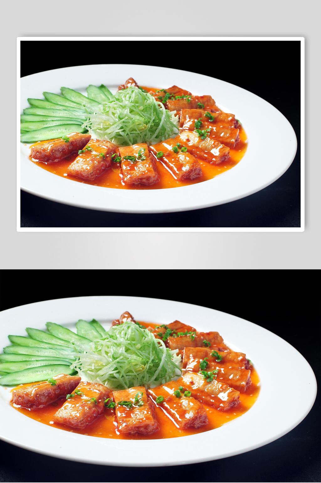 香烧杏鲍菇美食图片素材