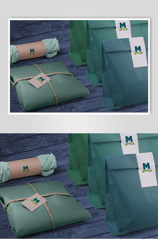 简洁流行学生t恤图案展示包装样机