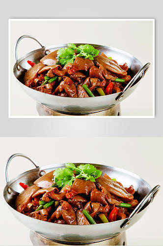 新鲜干锅野蘑菇餐饮食物图片