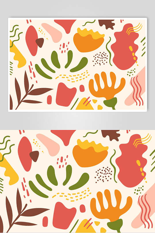 白色涂鸦背景素材