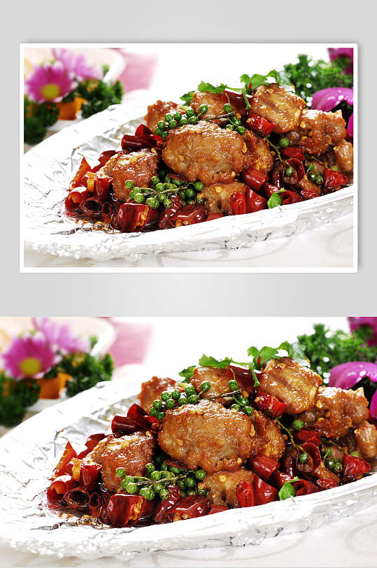 香辣猪仔骨美食图片香辣蒜香骨餐饮摄影图片立即下载香辣美味烤鸡爪